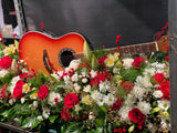 Custom Guitar Casket arrangement