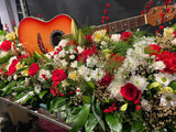 Custom Guitar Casket arrangement