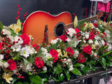 Custom Guitar Casket arrangement
