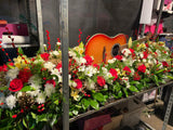 Custom Guitar Casket arrangement