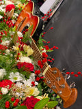 Custom Guitar Casket arrangement